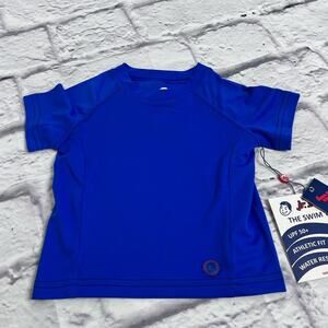 Jr swim boys blue rash guard swim top new size toddler 2T
